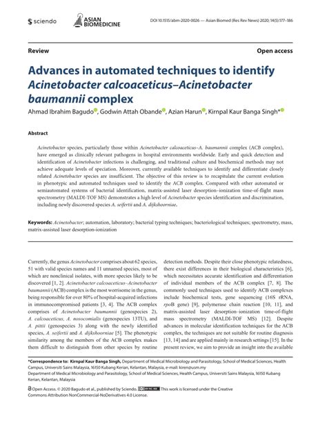 acinetobacter biochemical test|Advances in automated techniques to identify Acinetobacter .